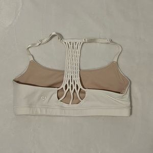Small, white, lululemon sports bra